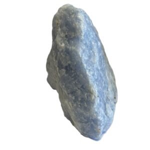 Natural rough blue calcite mineral specimen 2 2 sians emporium Rough natural blue calcite crystal specimen showing soft sky blue colouration and raw crystalline texture